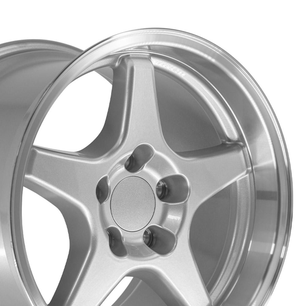 OE Wheels CV01 17x11 5x120.65 50et Gloss Silver Machined Lip Wheel