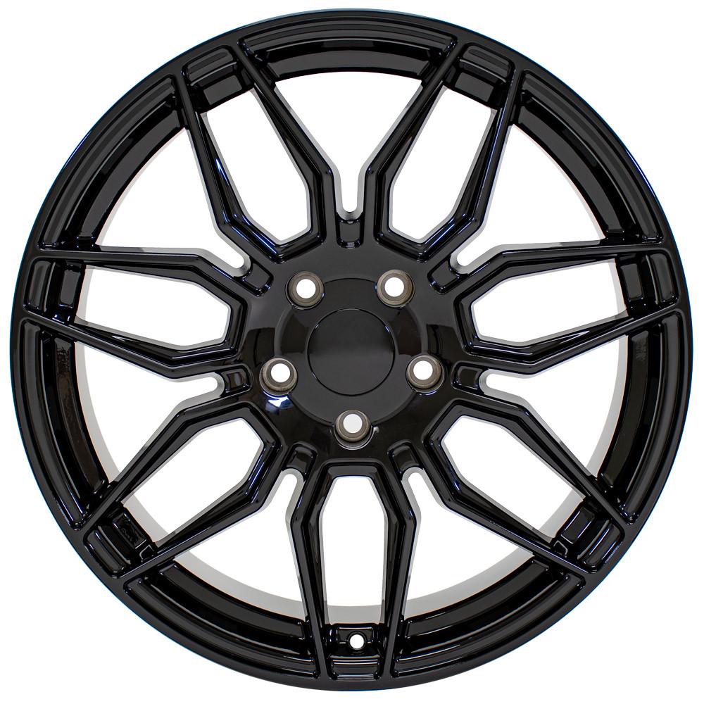 OE Wheels CV03D 19x8.5 5x120 51et Gloss Black Wheel - View 2