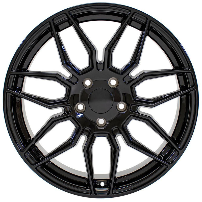 OE Wheels CV03D 19x8.5 5x120 51et Gloss Black Wheel - View 2
