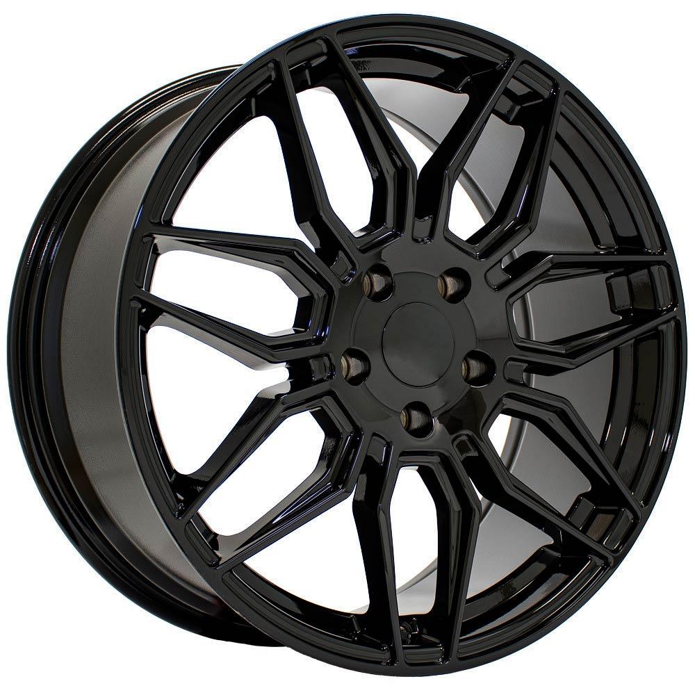 OE Wheels CV03D 19x8.5 5x120 51et Gloss Black Wheel - View 3