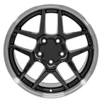 OE Wheels CV04 17x9.5 5x120.65 54et Gloss Black Machined Lip Wheel - View 2