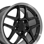 OE Wheels CV04 17x9.5 5x120.65 54et Gloss Black Machined Lip Wheel
