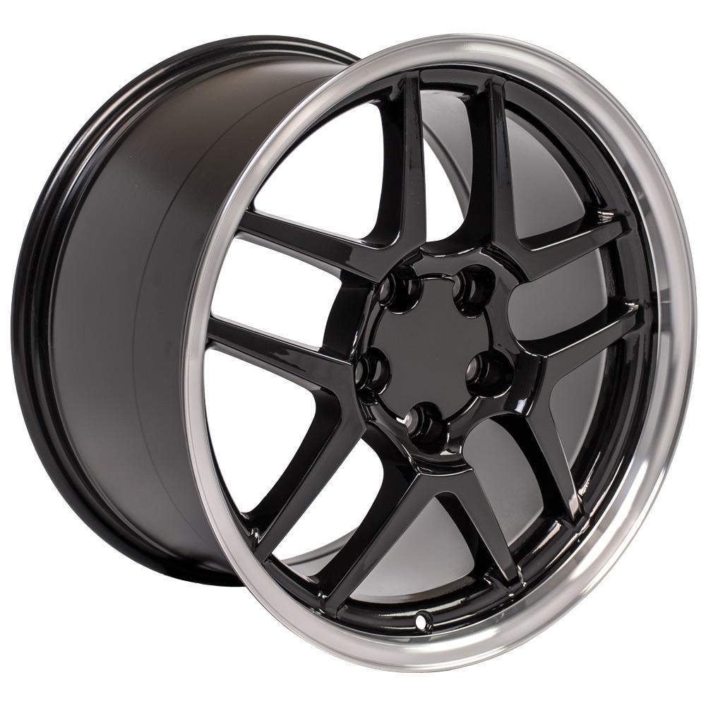 OE Wheels CV04 18x10.5 5x120.65 56et Gloss Black Machined Lip Wheel - View 3