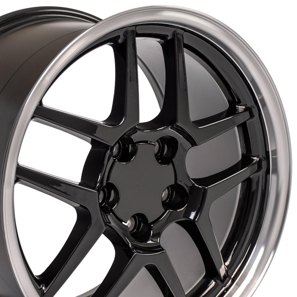 OE Wheels CV04 18x10.5 5x120.65 56et Gloss Black Machined Lip Wheel