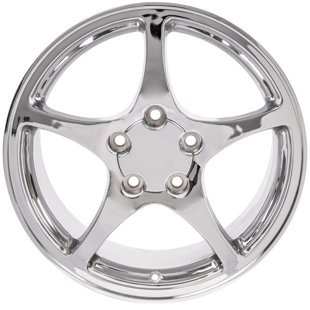 OE Wheels CV05 17x8.5 5x120.65 58et Chrome Wheel - View 2