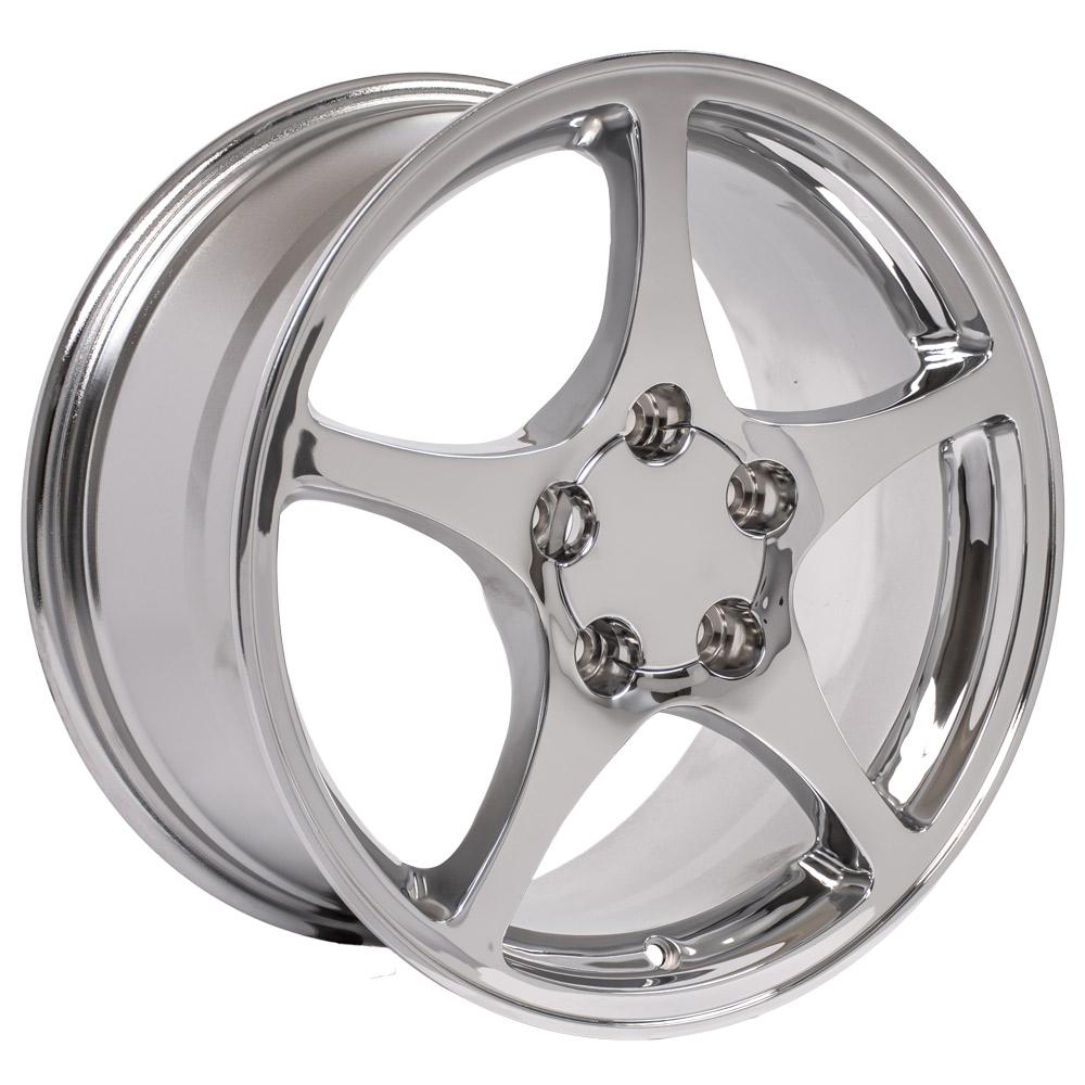 OE Wheels CV05 17x8.5 5x120.65 58et Chrome Wheel - View 3