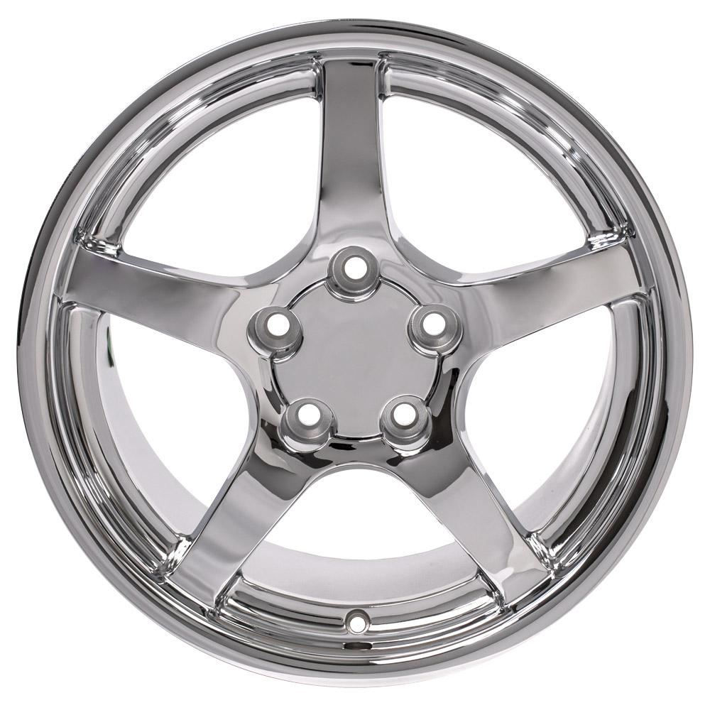 OE Wheels CV05 17x9.5 5x120.65 54et Chrome Wheel - View 2