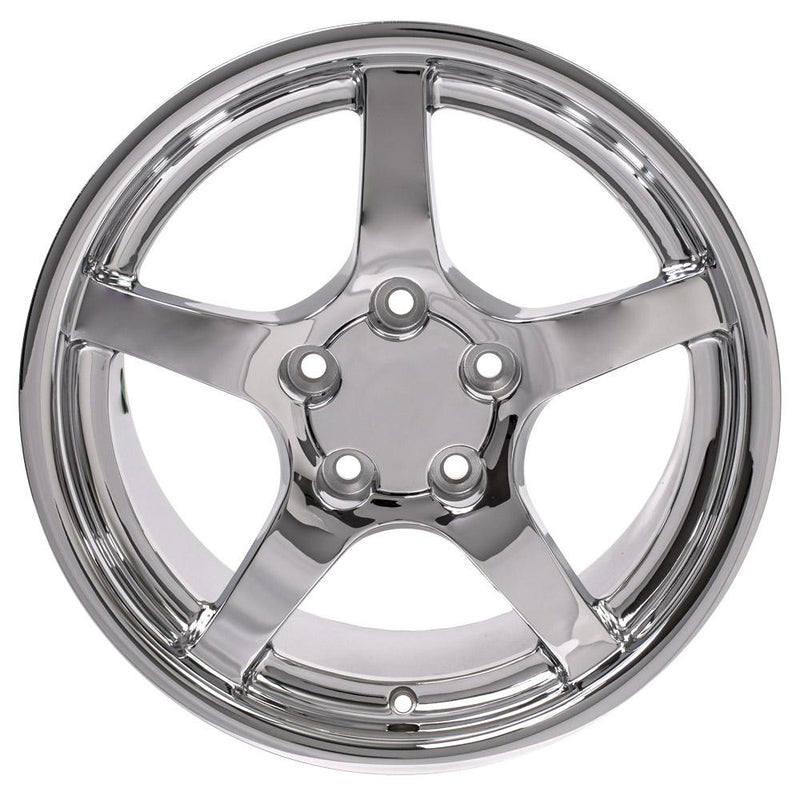 OE Wheels CV05 18x9.5 5x120.65 54et Chrome Wheel - View 2