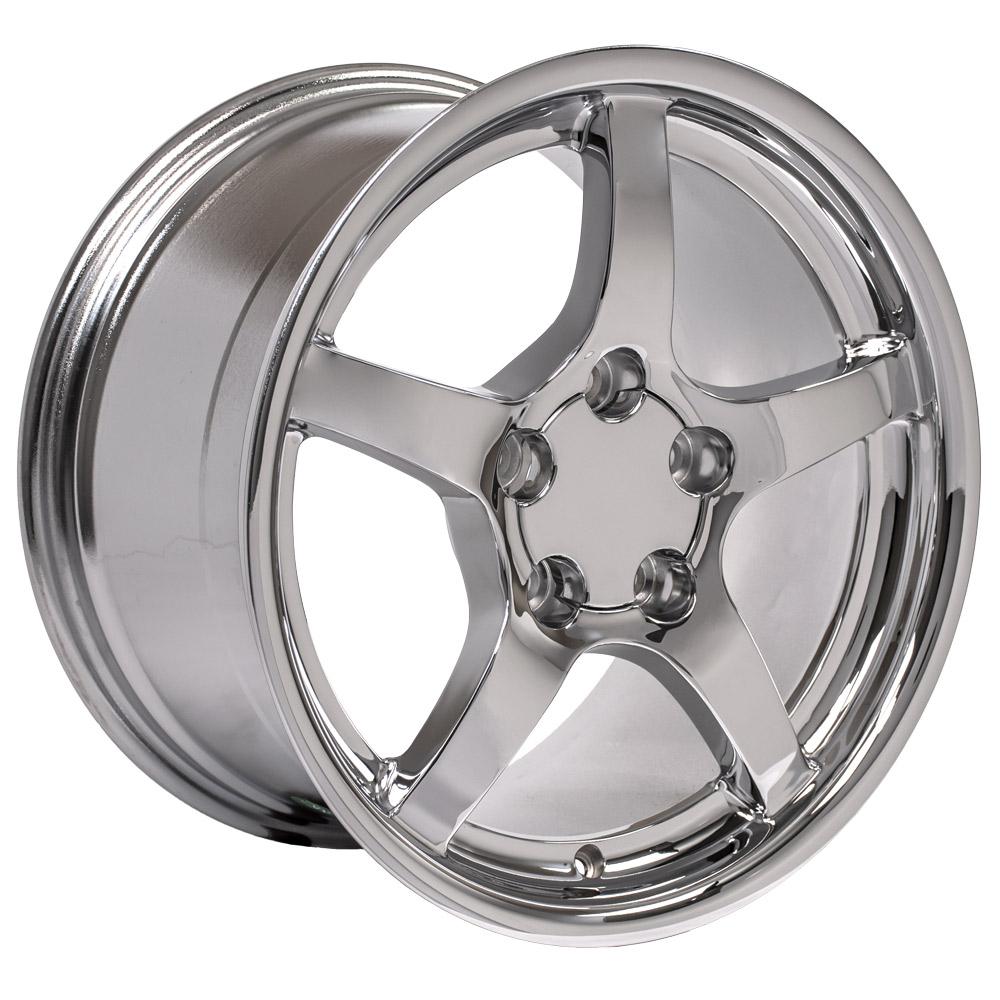 OE Wheels CV05 17x9.5 5x120.65 54et Chrome Wheel - View 3