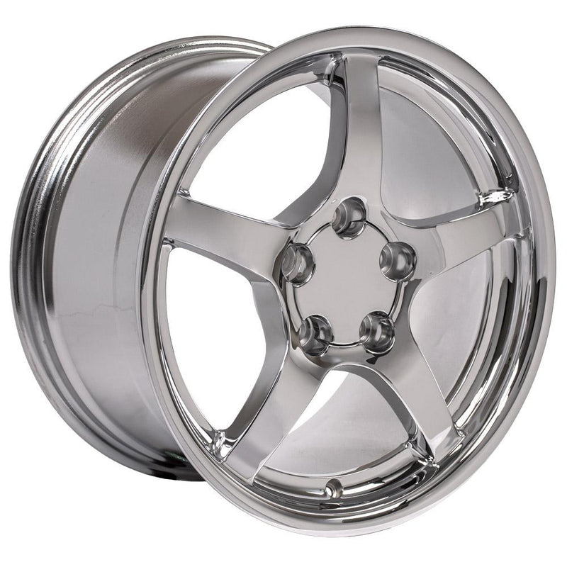 OE Wheels CV05 17x9.5 5x120.65 54et Chrome Wheel - View 3