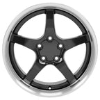 OE Wheels CV05 18x10.5 5x120.65 56et Gloss Black Machined Lip Wheel - View 2