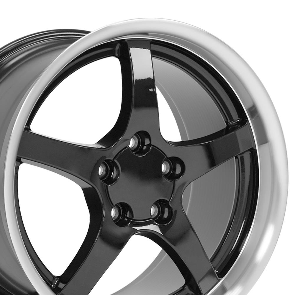 OE Wheels CV05 18x10.5 5x120.65 56et Gloss Black Machined Lip Wheel