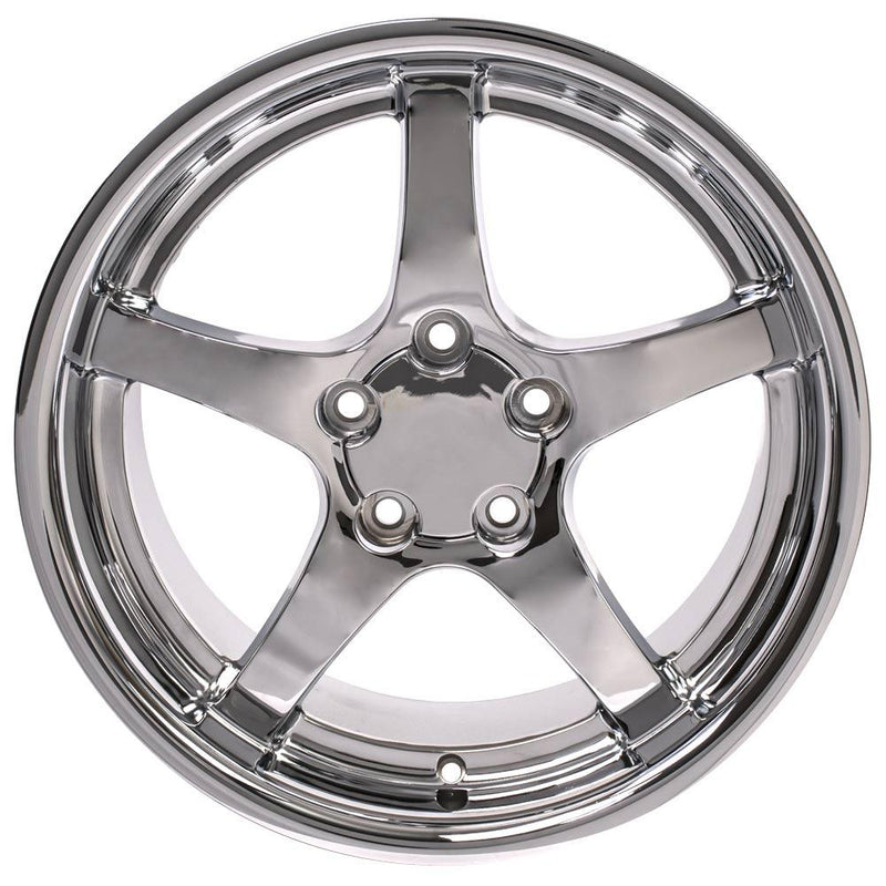 OE Wheels CV05 18x10.5 5x120.65 56et Chrome Wheel - View 2