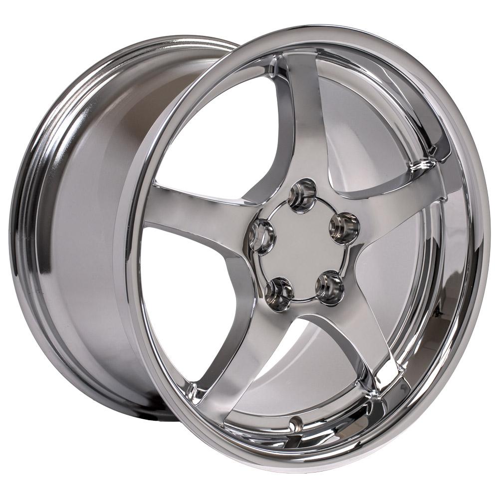 OE Wheels CV05 18x10.5 5x120.65 56et Chrome Wheel - View 3