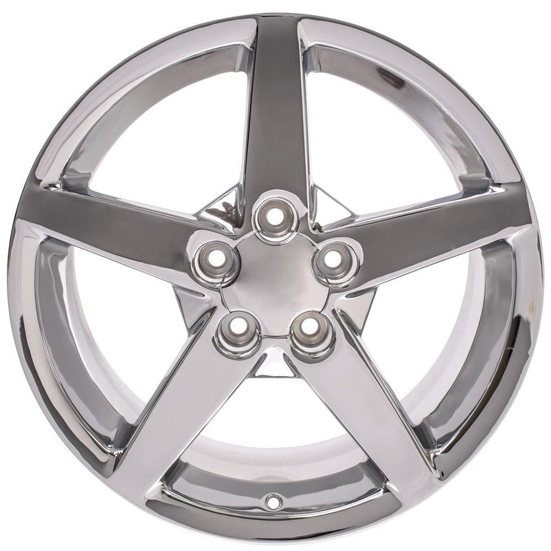OE Wheels CV06A 18x9.5 5x120.65 58et Chrome Wheel - View 2