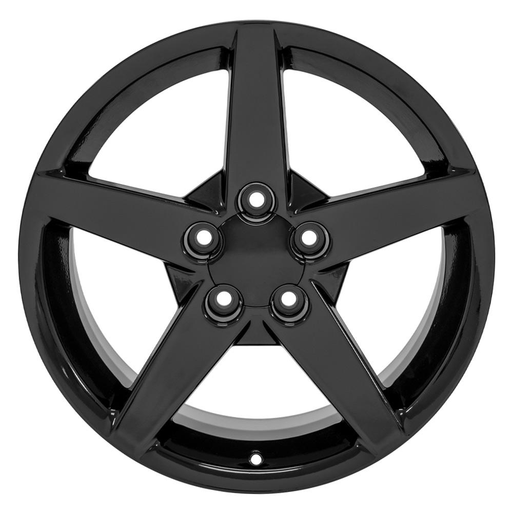 OE Wheels CV06A 18x9.5 5x120.65 58et Gloss Black Wheel - View 2