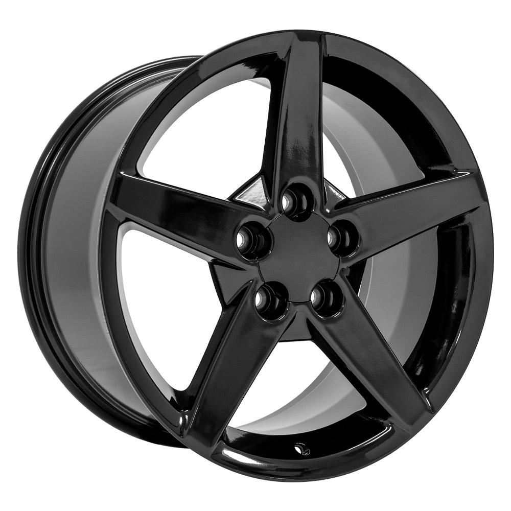 OE Wheels CV06A 18x9.5 5x120.65 58et Gloss Black Wheel - View 3