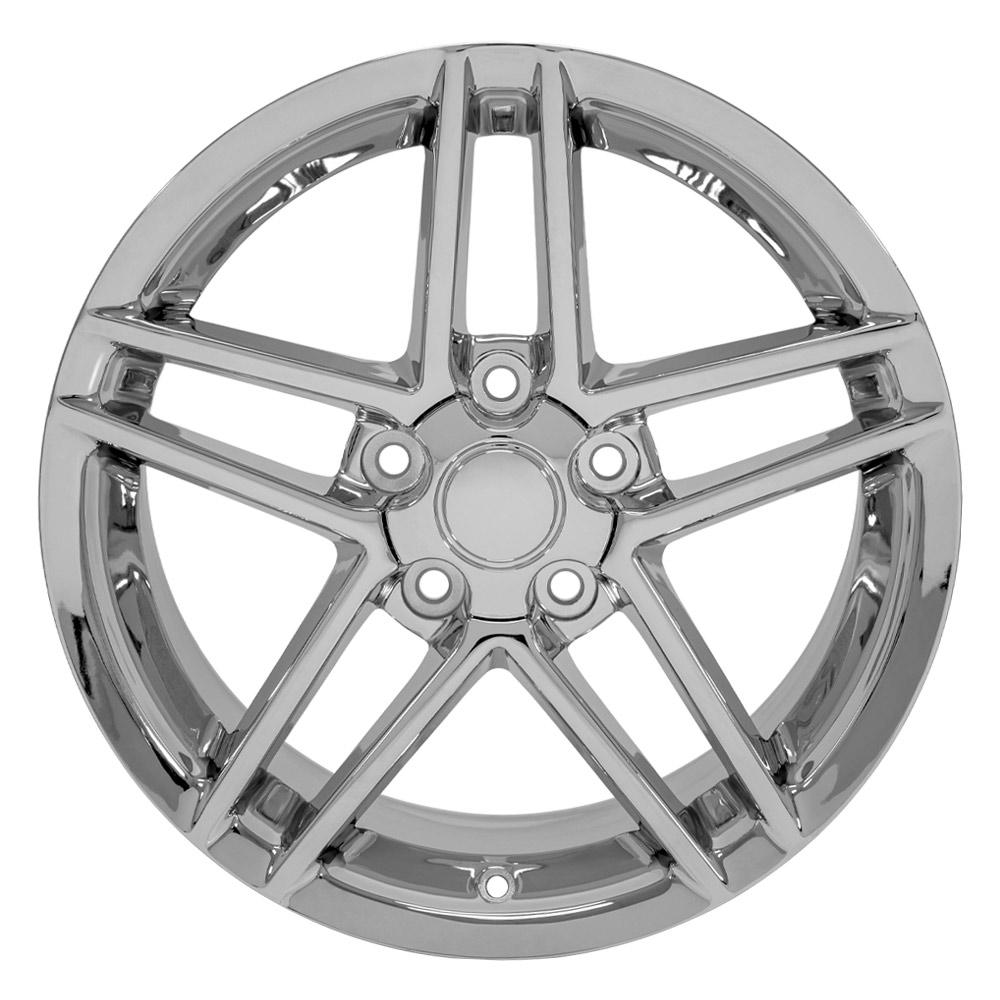 OE Wheels CV07A 17x9.5 5x120.65 54et Chrome Wheel - View 2
