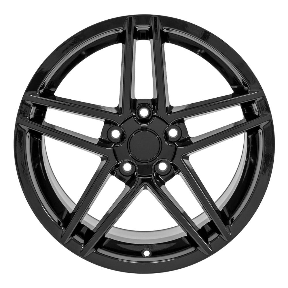 OE Wheels CV07A 18x9.5 5x120.65 56et Gloss Black Wheel - View 2