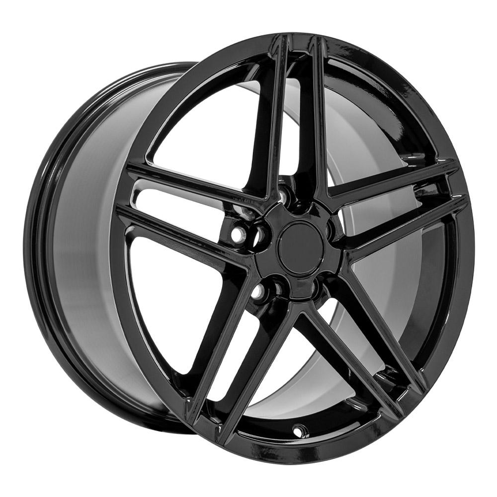 OE Wheels CV07A 18x9.5 5x120.65 56et Gloss Black Wheel - View 3