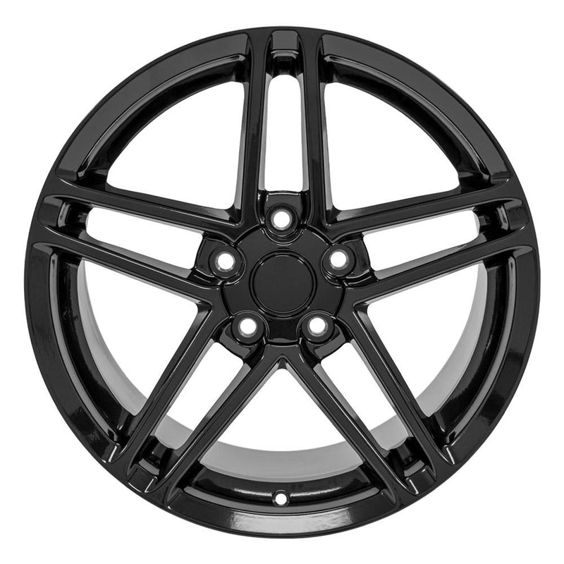 OE Wheels CV07A 18x10.5 5x120.65 56et Gloss Black Wheel - View 2