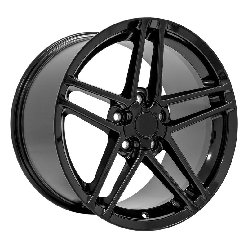 OE Wheels CV07A 18x10.5 5x120.65 56et Gloss Black Wheel - View 3