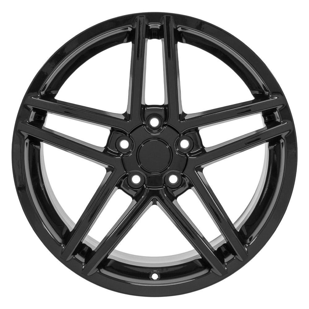 OE Wheels CV07B 19x10 5x120.65 65et Gloss Black Wheel - View 2