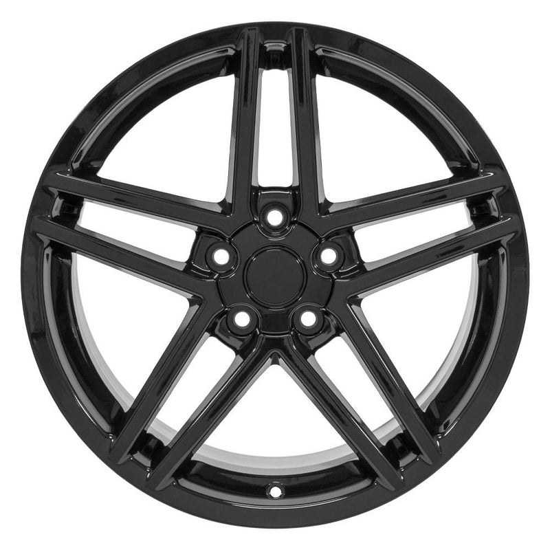 OE Wheels CV07B 19x10 5x120.65 65et Gloss Black Wheel - View 2