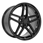OE Wheels CV07B 19x10 5x120.65 65et Gloss Black Wheel - View 3