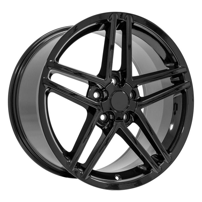 OE Wheels CV07B 19x10 5x120.65 65et Gloss Black Wheel - View 3