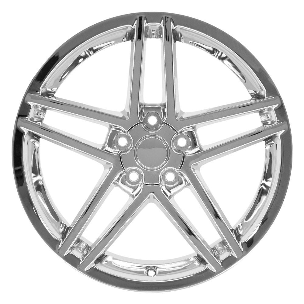 OE Wheels CV07B 19x10 5x120.65 65et Chrome Wheel - View 2