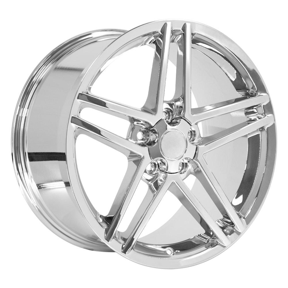 OE Wheels CV07B 19x10 5x120.65 65et Chrome Wheel - View 3