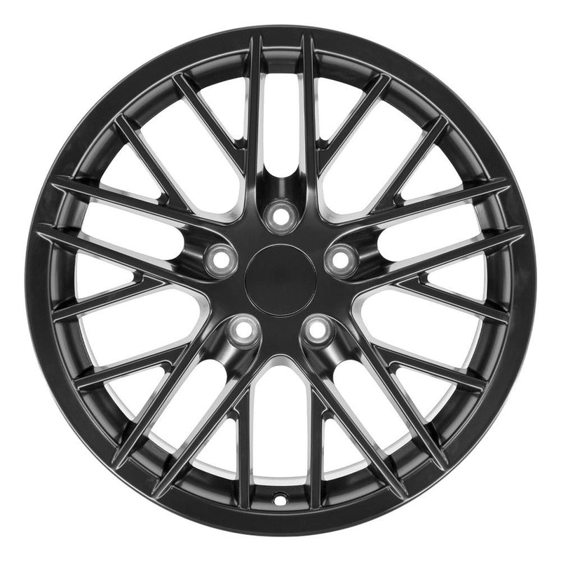 OE Wheels CV08A 17x9.5 5x120.65 54et Satin Black Wheel - View 2