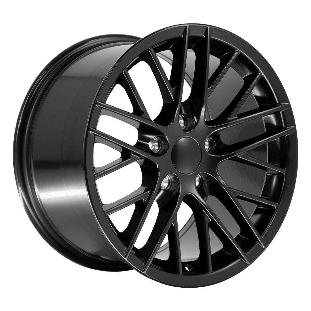OE Wheels CV08A 17x9.5 5x120.65 54et Satin Black Wheel - View 3