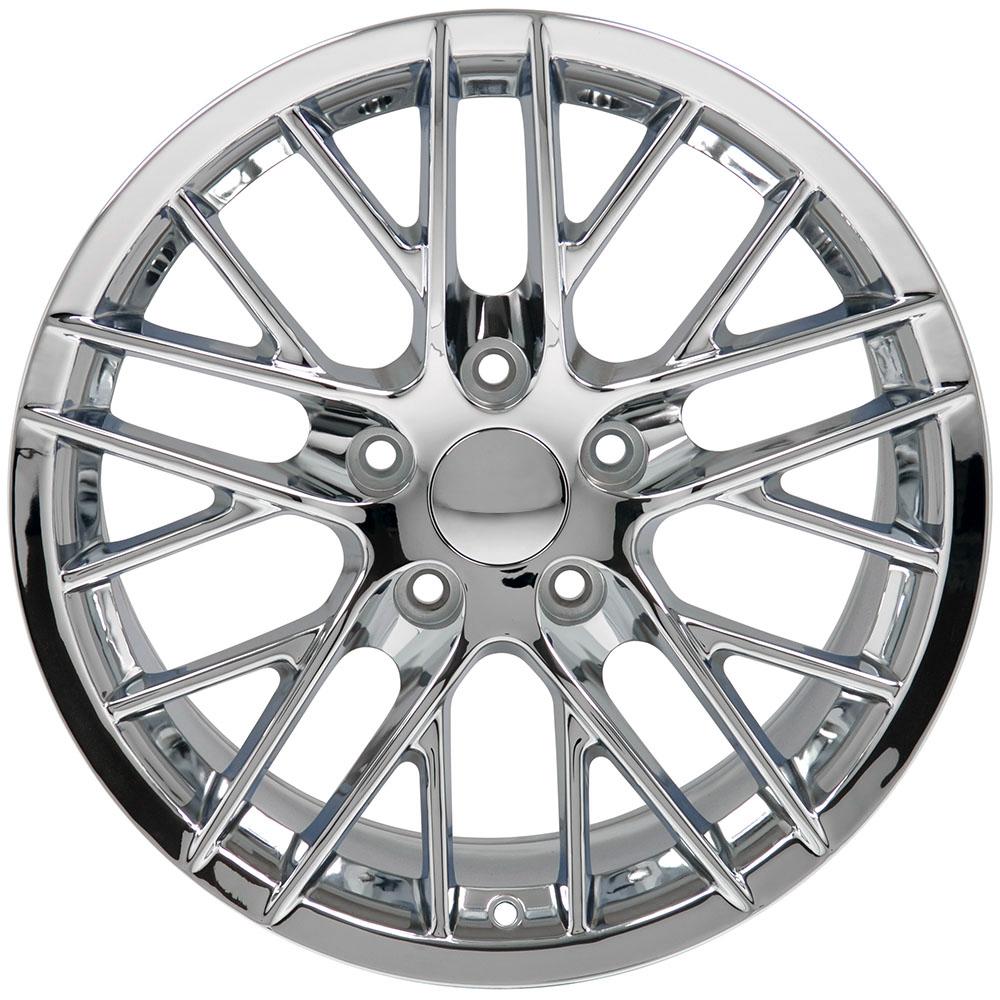 OE Wheels CV08A 17x9.5 5x120.65 54et Chrome Wheel - View 2