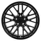 OE Wheels CV08A 18x10.5 5x120.65 56et Satin Black Wheel - View 2