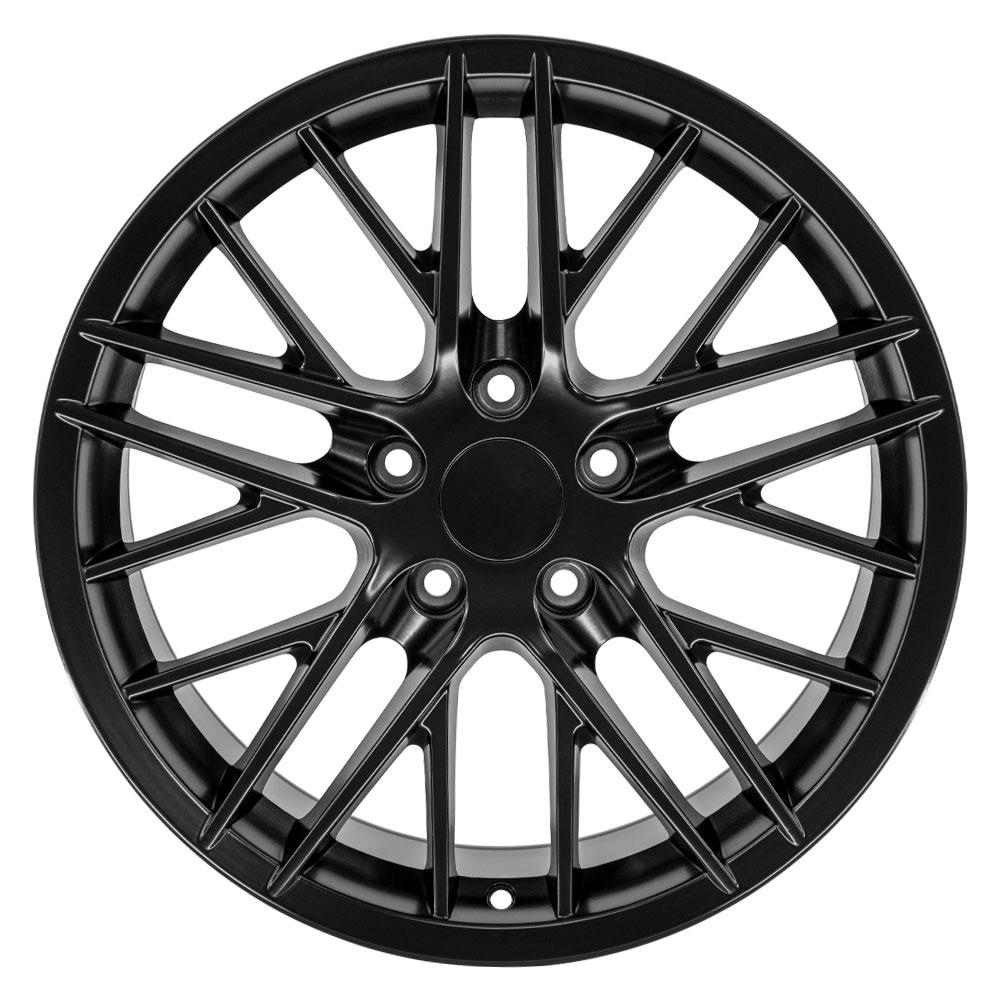 OE Wheels CV08A 18x10.5 5x120.65 56et Satin Black Wheel - View 2