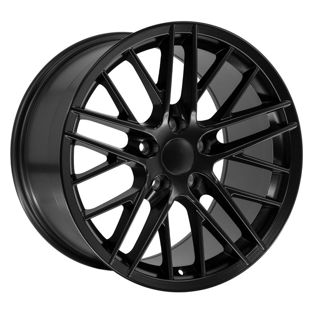 OE Wheels CV08A 18x10.5 5x120.65 56et Satin Black Wheel - View 3