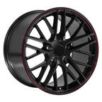 OE Wheels CV08A 18x10.5 5x120.65 56et Gloss Black Redline Wheel - View 3