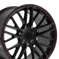 OE Wheels CV08A 18x10.5 5x120.65 56et Gloss Black Redline Wheel