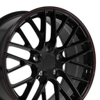 OE Wheels CV08B 18x8.5 5x120.65 56et Gloss Black Redline Wheel