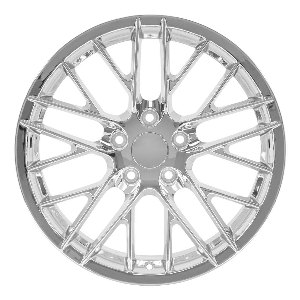 OE Wheels CV08B 18x8.5 5x120.65 56et Chrome Wheel - View 2