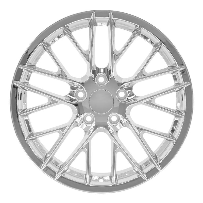 OE Wheels CV08B 18x8.5 5x120.65 56et Chrome Wheel - View 2