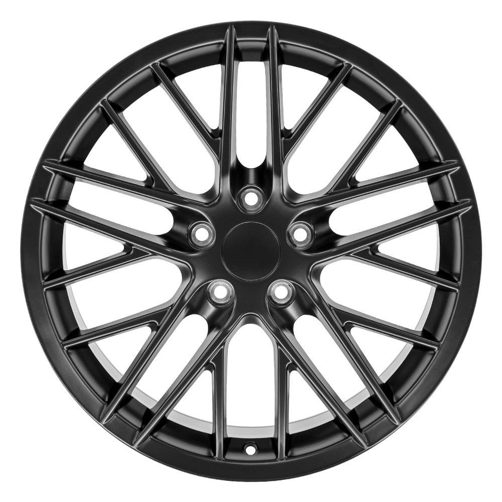 OE Wheels CV08B 19x10 5x120.65 79et Satin Black Wheel - View 2