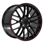 OE Wheels CV08B 19x10 5x120.65 79et Gloss Black Redline Wheel - View 3