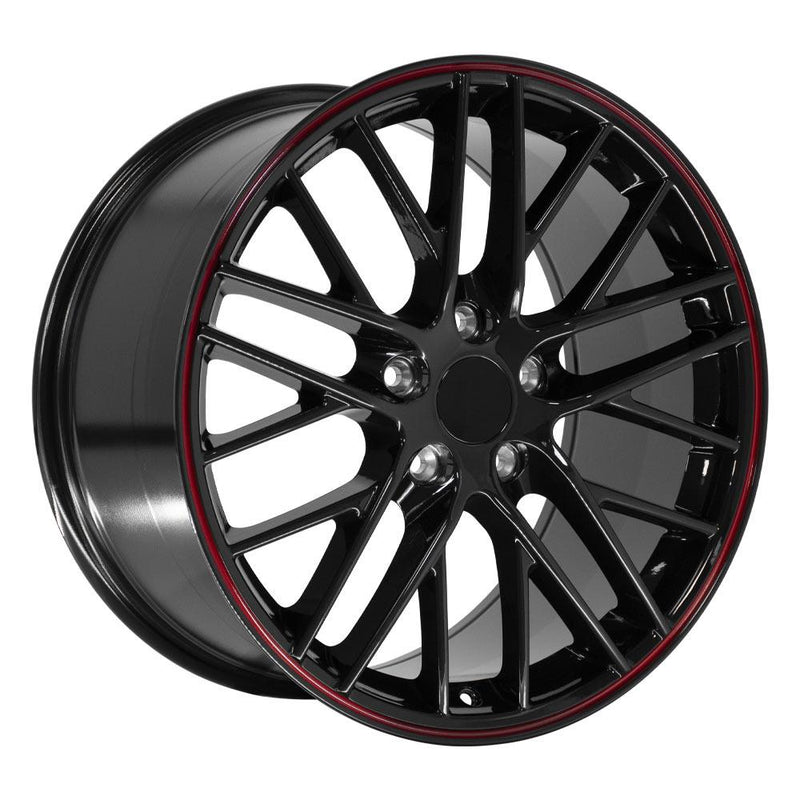 OE Wheels CV08B 19x10 5x120.65 79et Gloss Black Redline Wheel - View 3