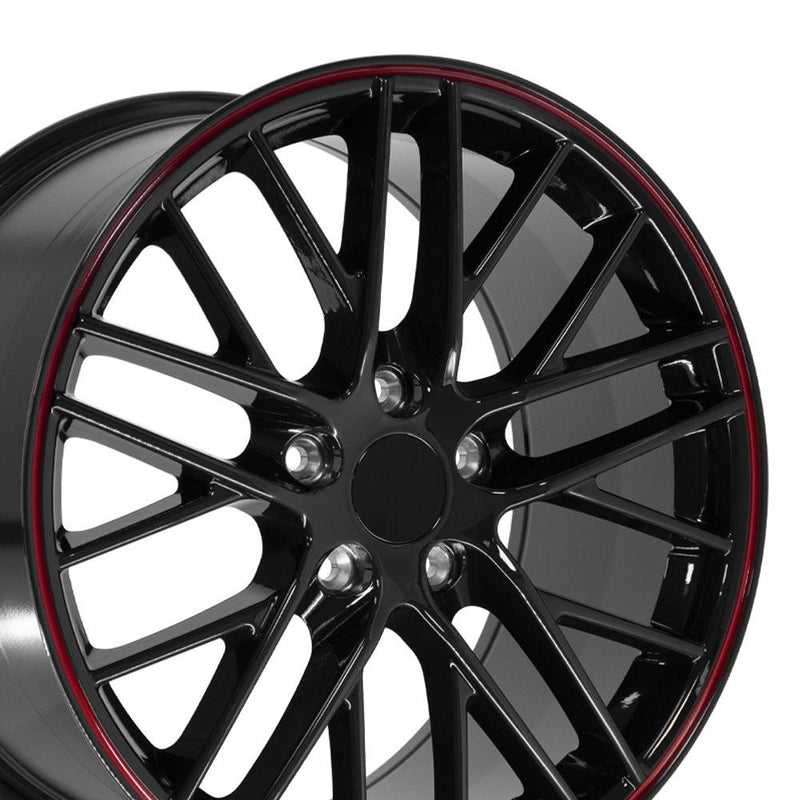 OE Wheels CV08B 19x10 5x120.65 79et Gloss Black Redline Wheel