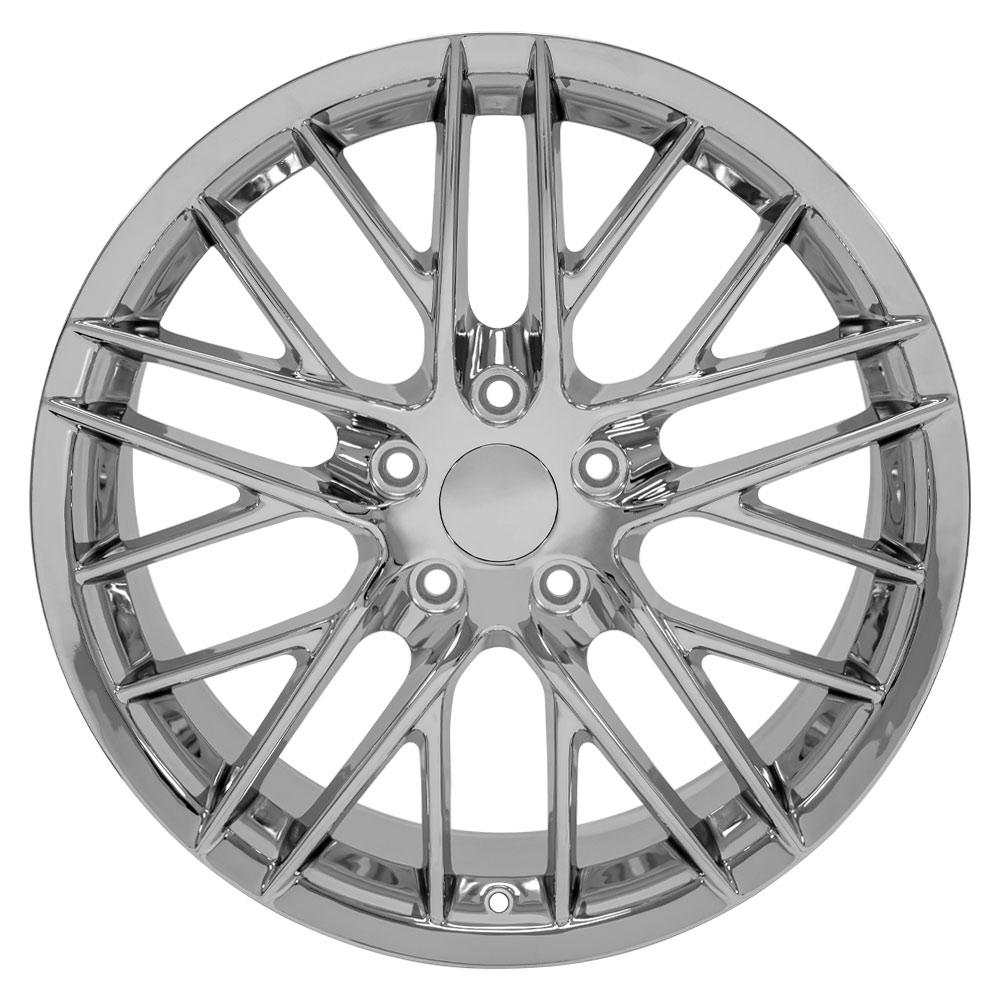 OE Wheels CV08B 19x10 5x120.65 79et Chrome Wheel - View 2