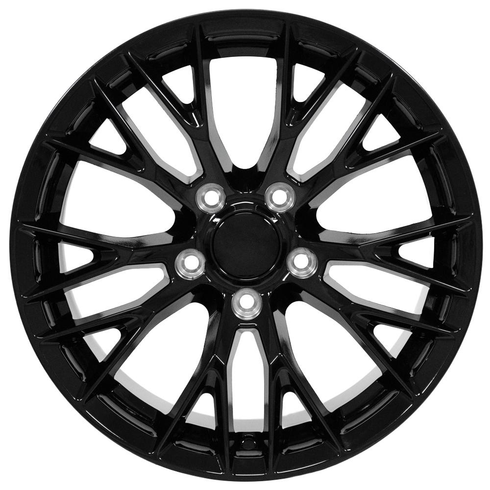 OE Wheels CV22 17x9.5 5x120.65 54et Gloss Black Wheel - View 2