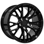 OE Wheels CV22 17x9.5 5x120.65 54et Gloss Black Wheel - View 3